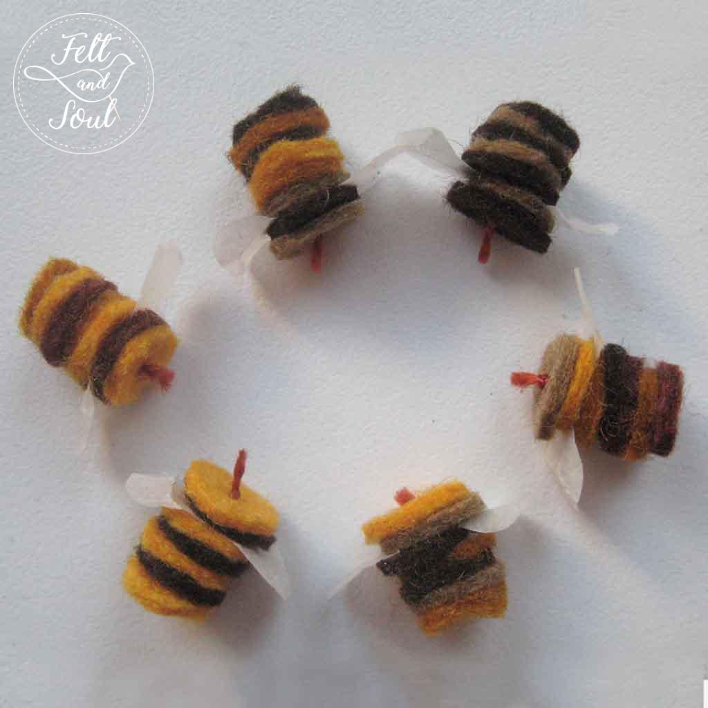 Felt and Soul gyapjúfilc méhecske